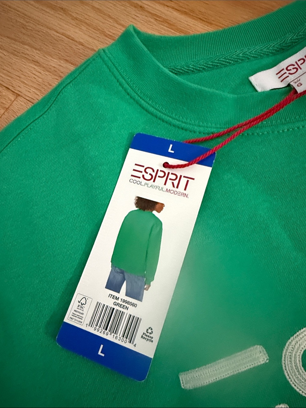 Esprit Emerald Green ESPRIT Pullover Sweatshirt - Picture 3 of 3